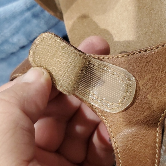 Dansko Savanah brown leather adjustable wedge sandals - Picture 13 of 14